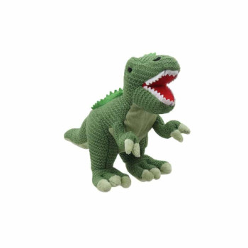 Плетена играчка Динозавър T-rex, зелен, 28 см