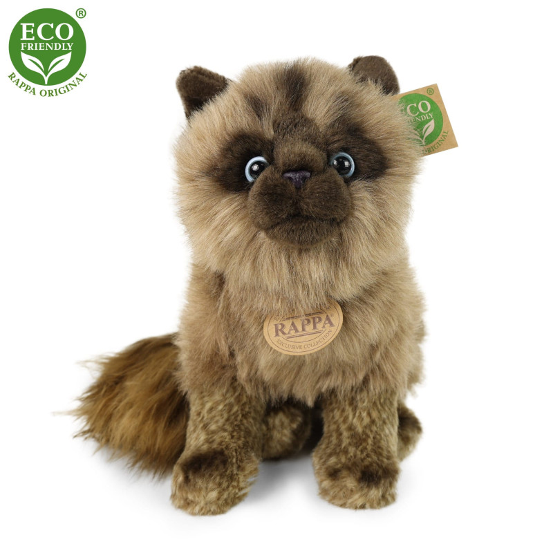 Плюшена сиамска котка, седяща, 28 см