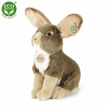 Плюшен заек, седящ, 30 см