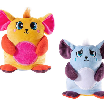 Плюшено мишле Пеп с две лица, 15 см