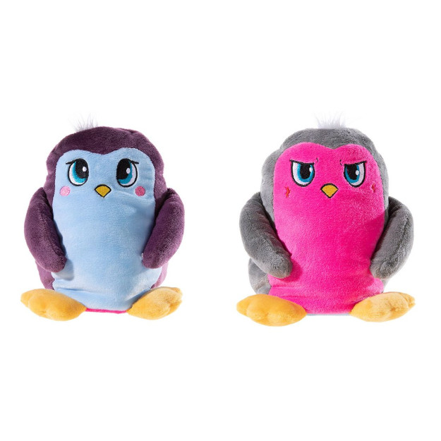 Плюшено птиченце Боб с две лица, 15 см