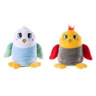 Плюшено пиленце Ева с две лица, 15 см