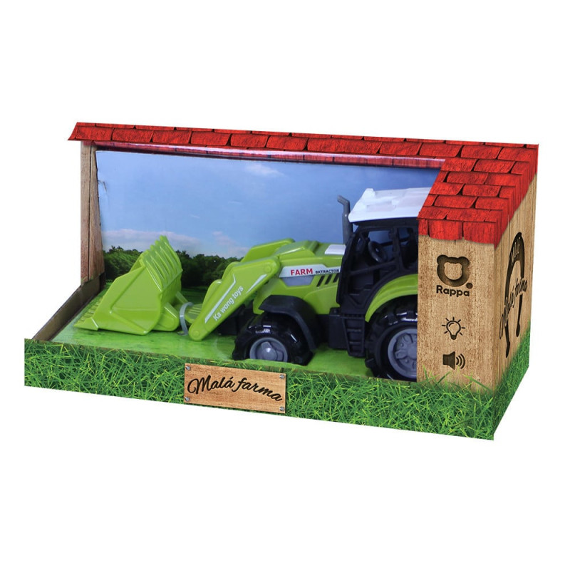 Трактор със звук и светлини, 15 см.