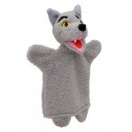 Кукла за театър Вълк, сив, 30 см.