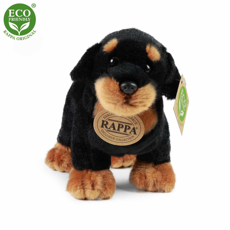 Плюшено Куче Ротвайлер, изправено, 18 см.