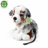 Плюшена Австралийска овчарка с каишка, седяща, 27 см