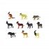 Комплект фигурки Диви животни I - 10 броя, 5 см.