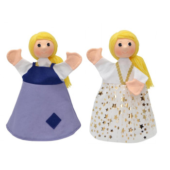 Кукла за театър 2 в 1, Пепеляшка, 30 см.