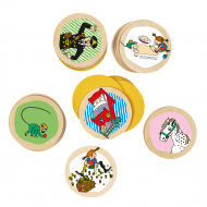 Дървена игра за памет с Пипи Дългото Чорапче, 38 части