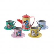 Метален сервиз за чай Пипи Дългото Чорапче, 10 части