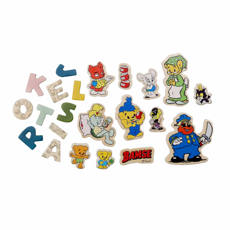 Магнитна игра Героите на Бамзе и букви, 64 части