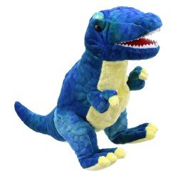Кукла за театър Динозавър T-rex, син, 35 см. Кукла за театър Динозавър T-rex, син, 35 см.