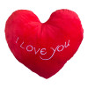Плюшено сърце I Love you, червено, 65 см