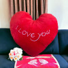 Плюшено сърце I Love you, червено, 65 см