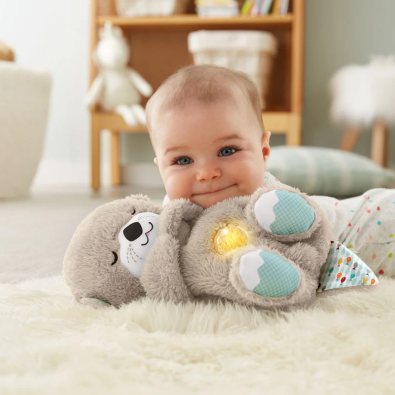 Плюшена дишаща видра Fisher Price, 28 см