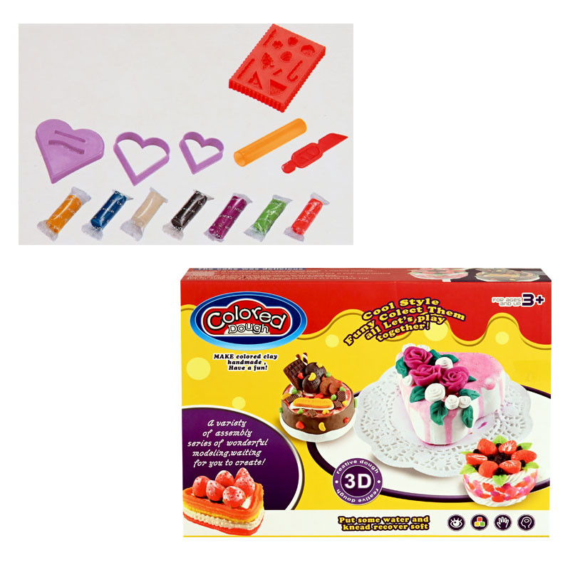 Моделин Сладкиш с аксесоари, 7 цвята