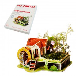 3D пъзел Къща на дъгата с жива градина 29 ел