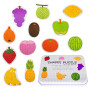 Дървен пъзел - Плодове с джъмбо елементи