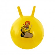 Надуваема топка за скачане с дръжки /жълта/ 