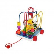 Дървена игра - Лабиринт на колелца