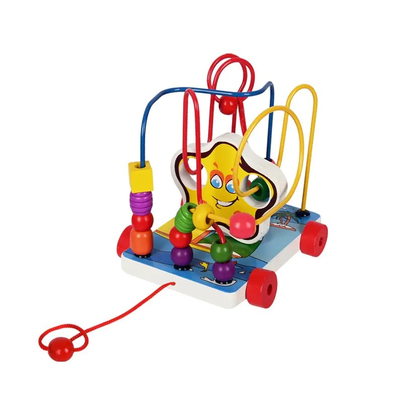 Дървена игра - Лабиринт на колелца