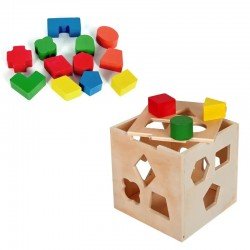 Дървен сортер Куб – образователна игра за деца Дървен сортер Куб – образователна игра за деца