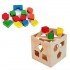 Дървен сортер Куб – образователна игра за деца