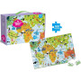 Детски пъзел карта на света-180 ч.