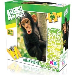 Animal Planet пъзел 100 части - Бебе Шимпанзе